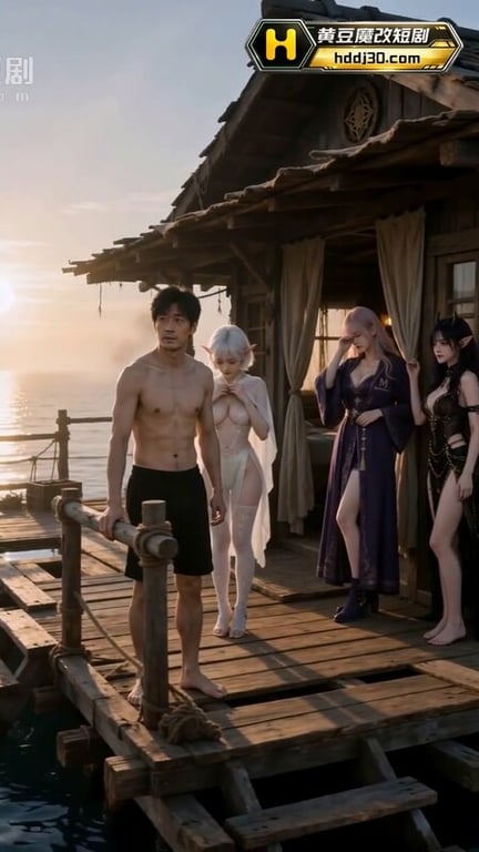 ♈AI短剧♈《木筏求生靠钓鱼组建后宫》EP1-6 原版无第三方水印♐-老宋论坛
