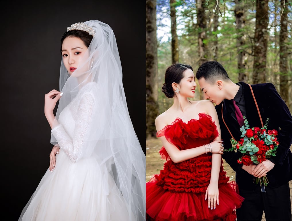【原相机重磅泄密】绿帽老公把新婚老婆婚纱裸照全网曝光！手遮奶子骚逼仍彻底走光，婚 配图2