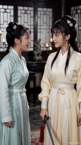 【AI自制小短剧】《诸神黄昏1》邵氏武侠风月风格，极品妹子激情献舞！ 配图6
