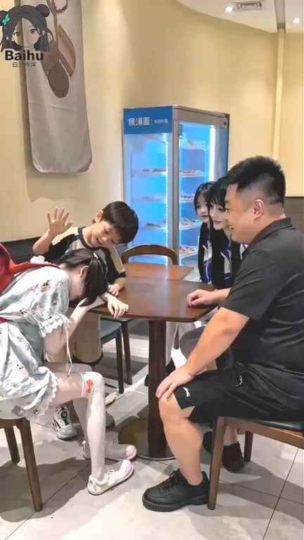 【AI短剧】『高考庆祝』第1集 颜值姐妹花高考完搭讪路人大叔在奶茶店打炮庆祝！ 配图7
