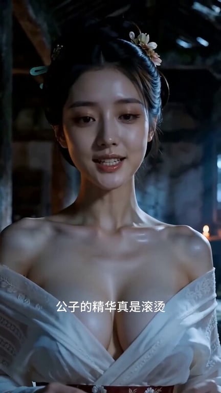 【AI短剧】『古寺艳鬼录』第1-3集 被聂小倩全裸摄魂采阳销魂又刺激骨髓都要被榨 配图30