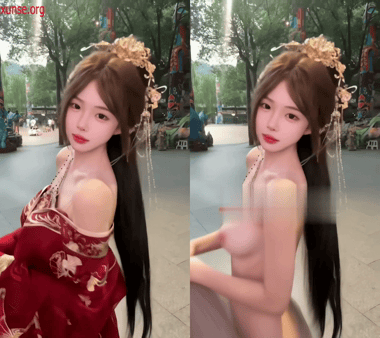 【AI脱衣】小鹿又饿了---网红脱衣---高颜值，清纯学妹！愃氺 配图4