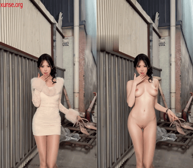 【AI脱衣】网红美女脱衣系列茗宝儿很乖高颜值小美女愃氺 配图6