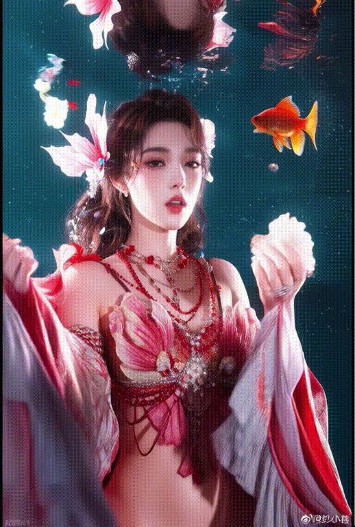 【AI脱衣】彭小苒（极力推荐！）渴望爱情的水下人鱼公主——性爱篇 纯净版！ 配图2