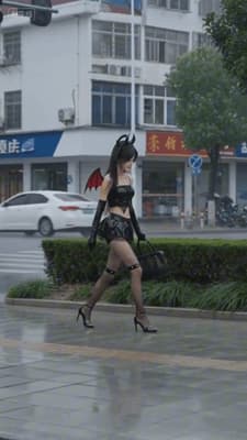 【AI短剧】✨无名之辈1✨下雨天看到穿着清凉的妹子 拉过来就开干-老宋论坛