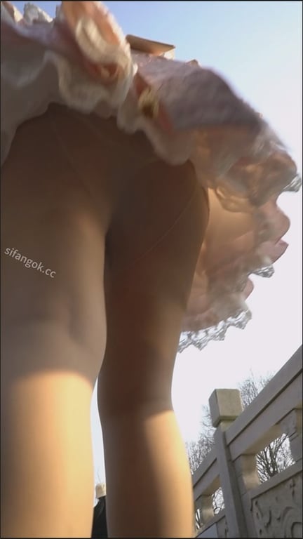 爆款推荐公园偷拍极品靓女！泡泡裙高跟肉丝透明内裤骚浪到爆，龟奴爽射一脸幸福1V1 配图8