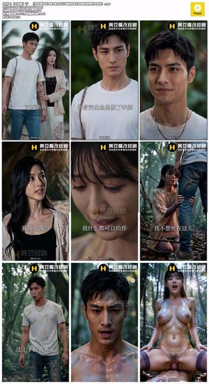 【AI短剧】『荒岛美女劫』第3集 白洁儿奉献肉身主动吸吮肉棒祈求食物！ 配图26