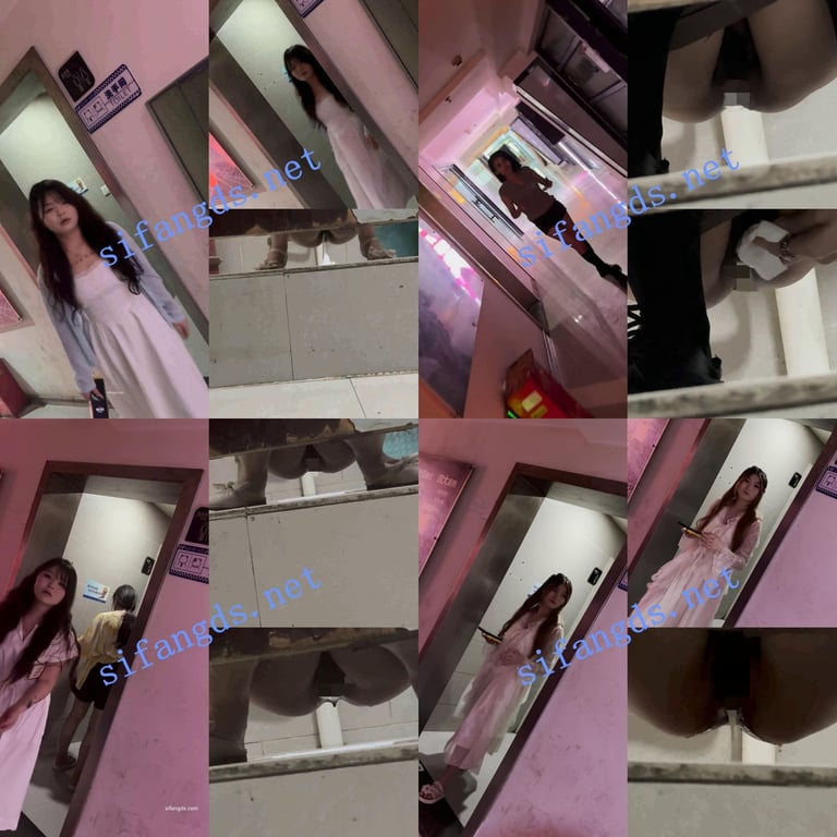 冒死坑神商场勇闯女厕隔板缝下连续偷拍超多小姐姐方便，外面再拍个露脸全身，简直逆天 配图6