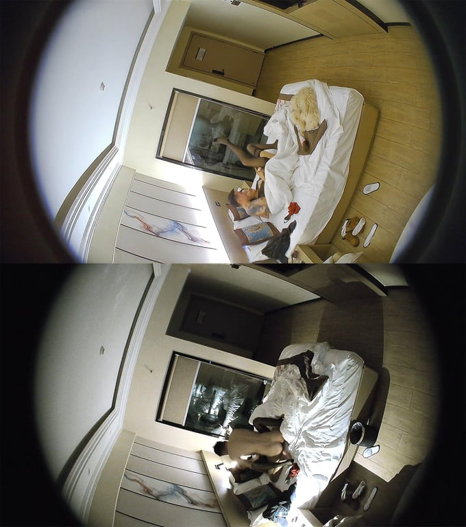【独家重磅】乐橙酒店高清偷拍：绝美高贵明星脸少妇与纹身猛男激情开钟点房，销魂叫床 配图14