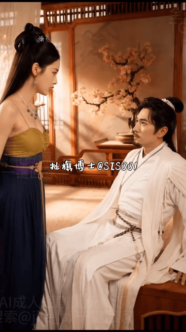 【AI短剧】《我的双修道侣》EP1-2集，故作正经，师叔帮外门美女解毒脱掉衣服用 配图6