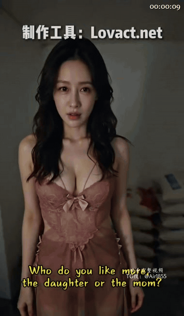 【AI短剧】《母女日常》EP0-7集，叔叔来了支开女儿让她去晾衣服，母亲带叔叔去 配图8