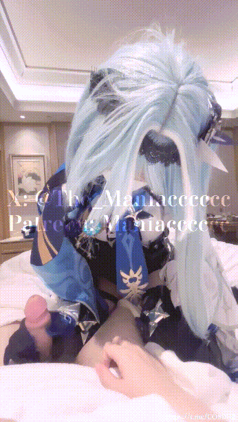 极品COS嫩妹收藏家『Maniacccccc』遐蝶 优菈，高冷御姐模特小姐姐被当 配图40