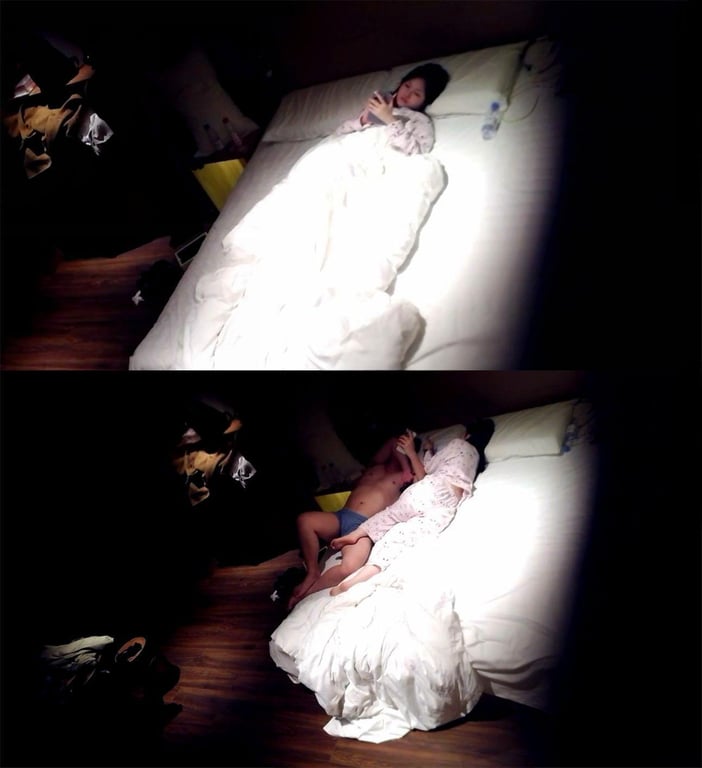 【上帝视角极致偷拍】精品酒店里清秀端庄江南美女与男友激情缠绵1080P高清版 配图3
