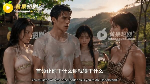 【AI短剧】流落荒岛全岛的女人都追着我要精液第一集 坠机流落荒岛，竟成了全岛唯一 配图5