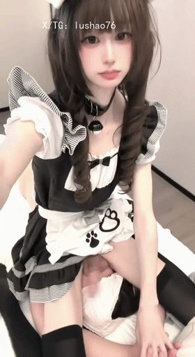 卡哇伊男娘CD小羊饱，女仆装服侍主人，深喉互吃棒棒，好嫩好香 配图2