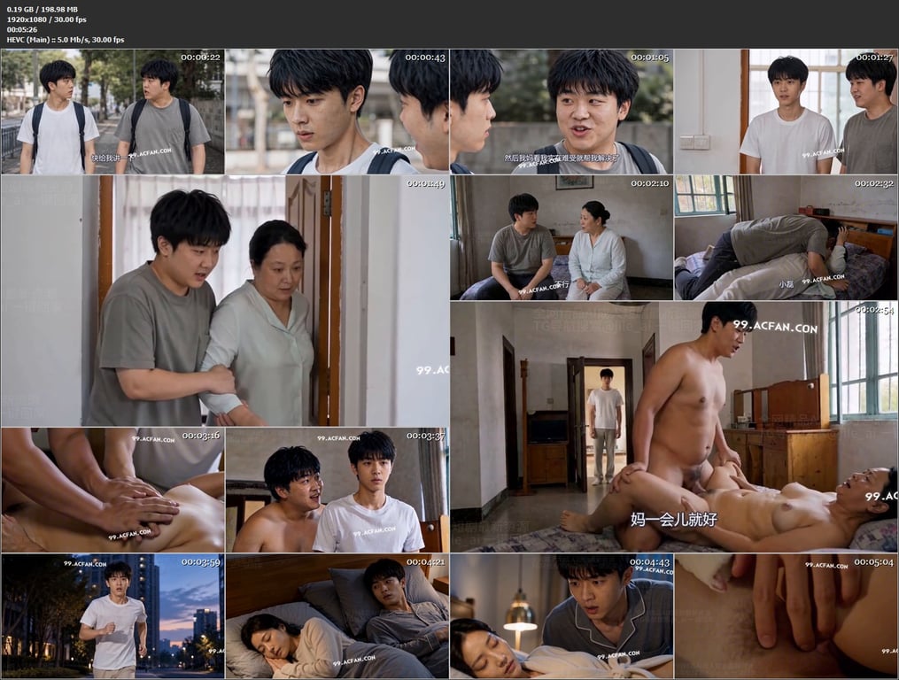 【AI短剧】《妈妈陪儿子高考》EP1-5集，儿子考试压力太大需要熟女做爱缓解学习 配图17