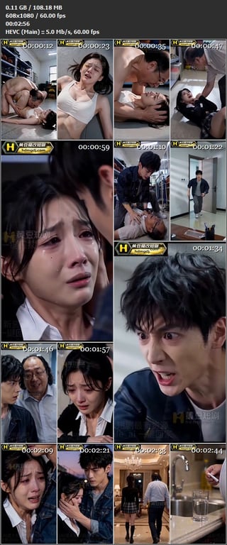 【AI短剧】《少妇黄洁》EP1-7集，白嫩的美女人妻，被眼镜丑逼操了以下犯上（7 配图10