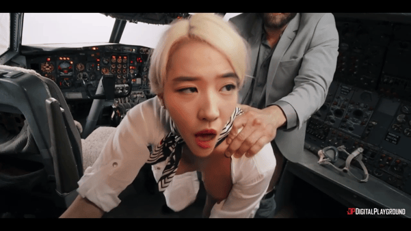 【AI明星换脸】刘亦菲极品空姐服务头等舱客户氺 配图5