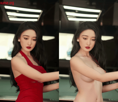 【AI脱衣】网红美女脱衣系列 是蕾蕾呐（第二弹）颜值爆表小母狗愃氺 配图2