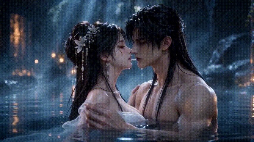 【AI短剧】《Cold Water《冰水》冰冷湖水中与仙子激情肏逼！ 配图3
