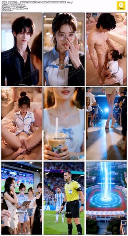 【AI短剧】『我住进了天家寝室』第1-2集 全是美女相伴粉色闺房操爽小嫩逼！ 配图39