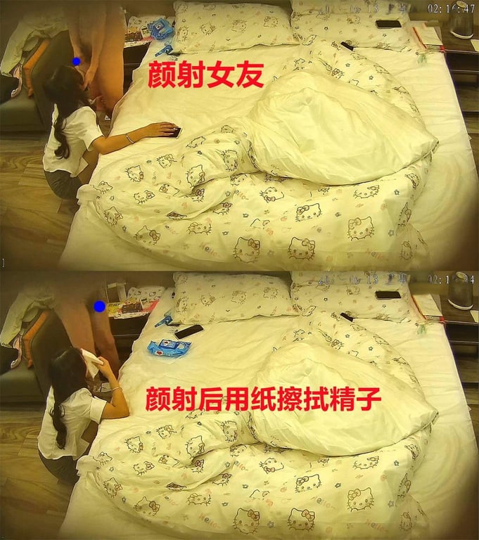 【爆款流出】奢华酒店激情偷拍！情侣角色扮演换2套情趣内衣，高跟黑丝诱惑颜射母狗女 配图9