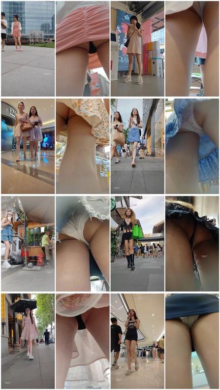 精品推荐步行街拍抄底大神『KXCD』系列合集第7季20V 专挑年轻好看质量高的小 配图3