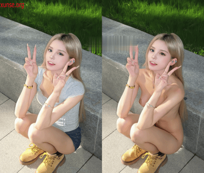 【AI脱衣】网红美女脱衣系列奥特丽虎牙小美女（第四弹）氺 配图7