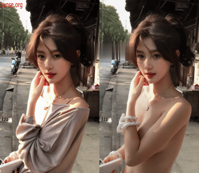 【AI脱衣】网红美女脱衣系列谷粒不是鼓励纯欲大姐姐氺 配图5