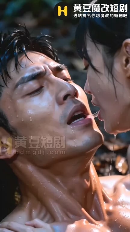 【AI短剧】『荒岛美女劫』第3集 白洁儿奉献肉身主动吸吮肉棒祈求食物！ 配图24