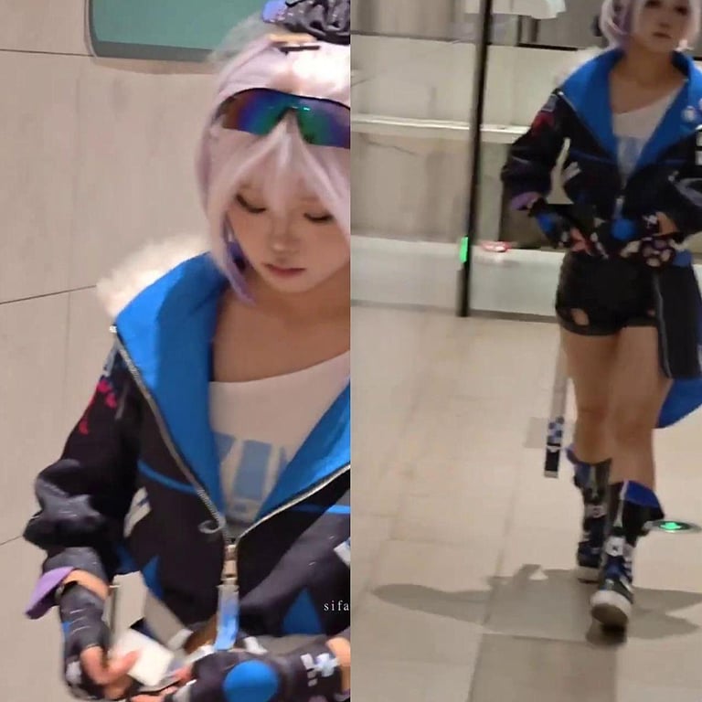 私房八月流出单部高达400-500元Cosplay厕拍系列 极品扮演小姐姐全套厕 配图11