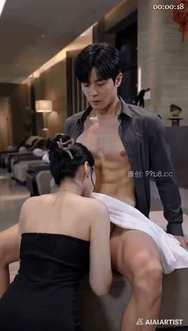 【AI短剧】《来按摩的富婆胸好大》EP1-8集，腹肌小帅哥硬怼熟女富婆少妇，吊钟 配图5