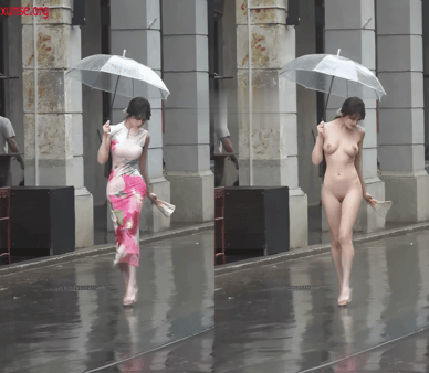 【AI脱衣】网红美女脱衣系列 一个富贵性感甜妹愃氺 配图7