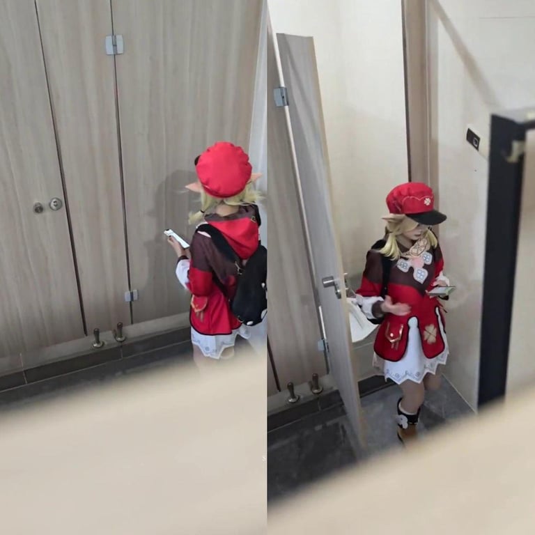 私房八月流出单部高达400-500元Cosplay厕拍系列 极品扮演小姐姐全套厕 配图15