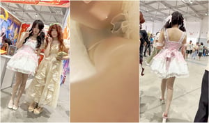 【KFC】洛丽塔萌妹逛累了❤️坐地上男友守护也露透明丝袜黑内 - 老宋论坛-老宋论坛