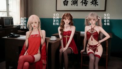 【AI自制小短剧】《团年上集》白湖传媒集团传媒年会上，签约艺人回馈员工啪啪啪！ 配图1