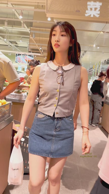 【KFC】❤️极品年轻少妇超市买菜诱惑！白内微透黑森林，有机会全程正面偷拍🔥-老宋论坛