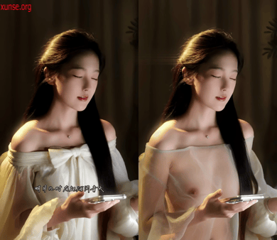 【AI脱衣】网红美女脱衣系列星星亮晶晶裸唱歌姬氺 配图6