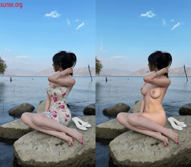 【AI脱衣】网红美女脱衣系列猪猪小野性感小母狗愃氺 配图7