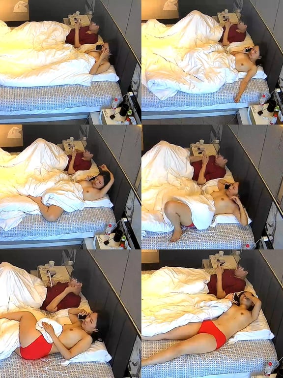 6-14 小夫妻酒店激情开房！老婆主动脱光诱惑，老公却冷眼无动于衷，她却欲火更旺 配图1