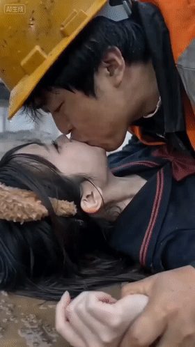 【AI自制小短剧】《工地送温暖》泥潭里工人强奸小美女，精彩又刺激！ 配图5