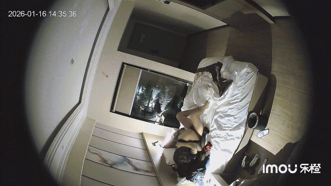 【独家重磅】乐橙酒店高清偷拍：绝美高贵明星脸少妇与纹身猛男激情开钟点房，销魂叫床 配图3