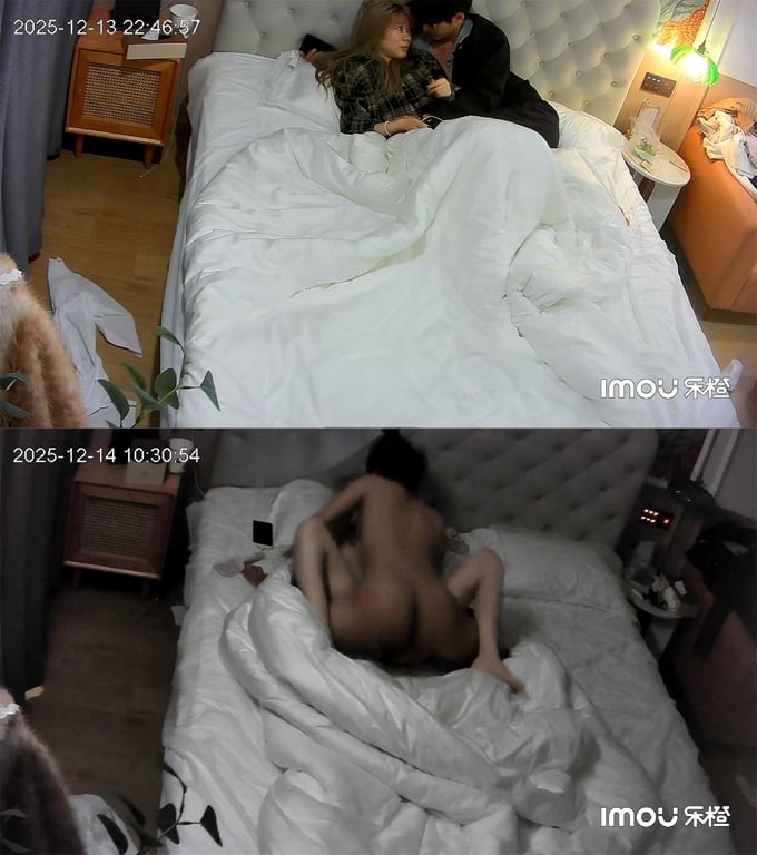 【稀有流出】乐橙酒店偷拍棕绿发时尚校园女神与男友吵架后激情一炮泯恩仇！ 配图4