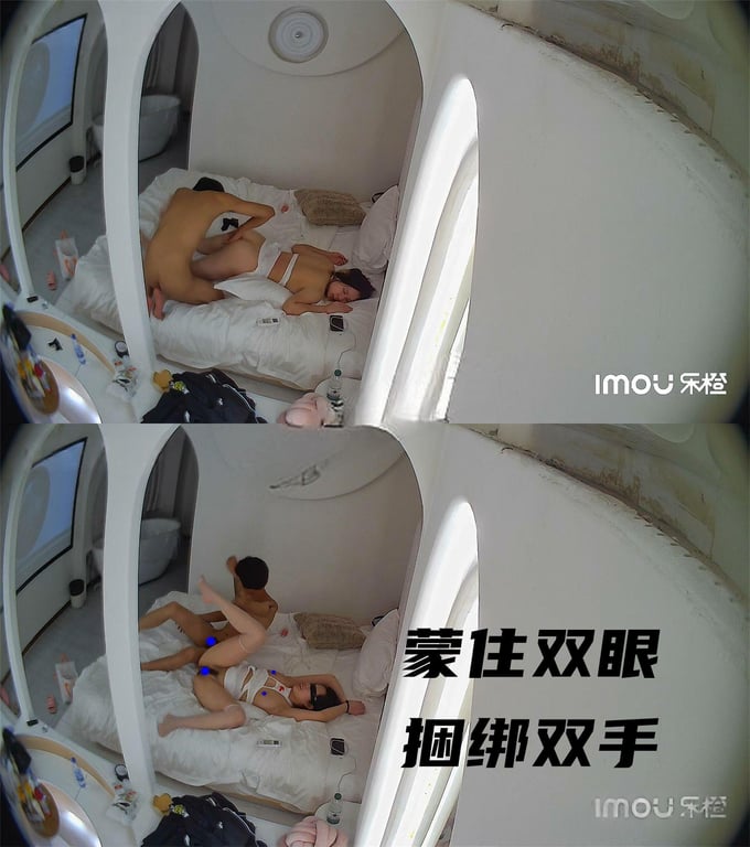 乐橙酒店偷拍重磅流出！金发时尚女大学生惨遭变态男友蒙眼捆绑窒息式狂虐，极致刺激7 配图13
