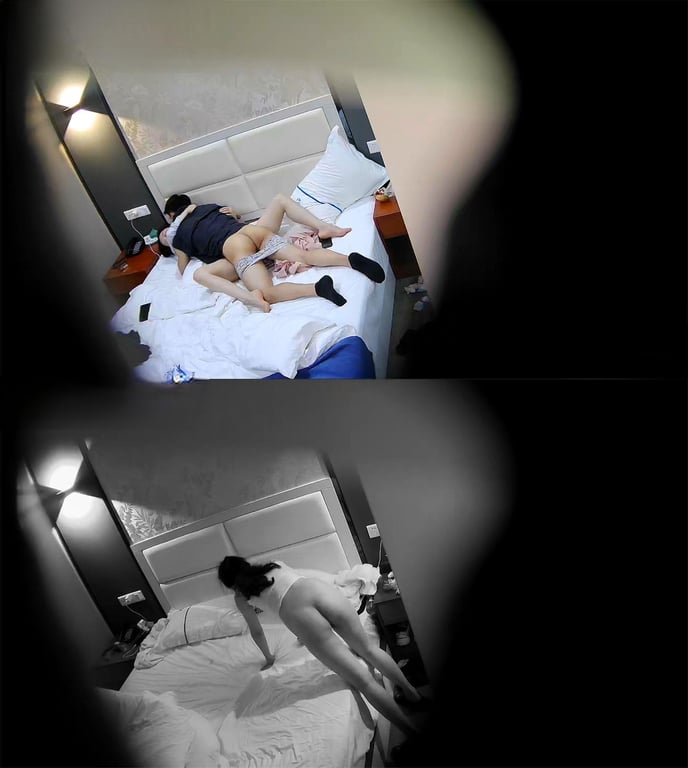 独家首发！乐橙酒店超清未流出偷拍极品尤物系列仙女级高颜女神女大被帅气男友狂野猛干 配图11