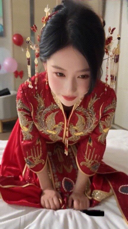 【AI短剧】AI魔改神颜尤物抖娘利世新婚夜沦为众人玩物 伴郎团上阵前后猛攻口穴！ 配图3
