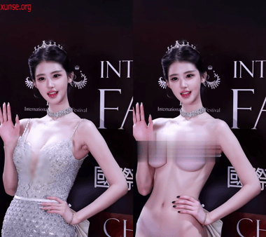 【AI脱衣】白欣禾--网红脱衣---学霸女神，54届联合国小姐中国冠军！愃氺 配图3