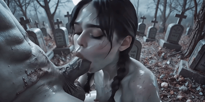 【AI视频】少女大战丧尸重口味题材 愃 配图5