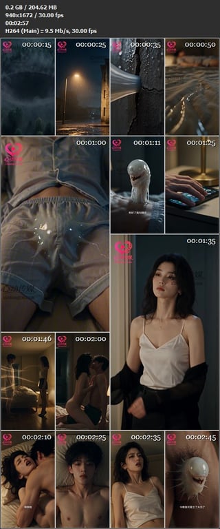 【AI短剧】《毒精液:精仔寄生逼约炮》EP1-6集，雨夜黏液钻入，精仔寄生他的几 配图10