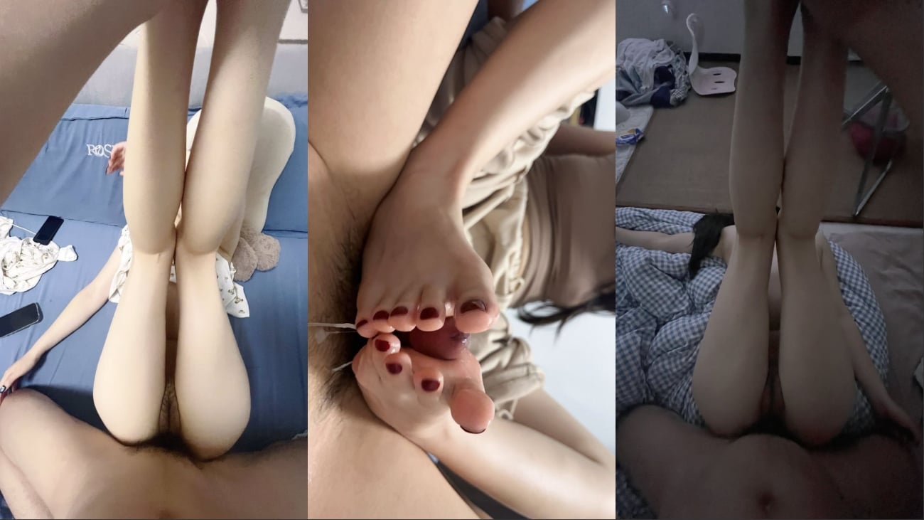 【原档无水印泄密】河南郑州极品筷子腿翘臀女大，睡觉都在流水，后入堪称完美 配图7